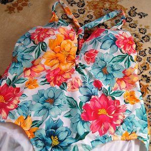 Floral One Piece Bathing Suit